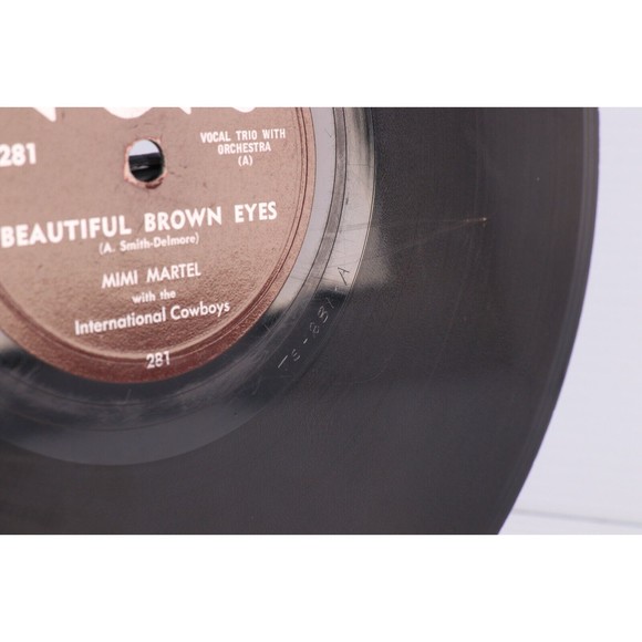 Mimi Martel, Bob Sandy - Beautiful Brown Eyes / Cold Heart 78rpm Record TOPS 281 - Picture 12 of 16